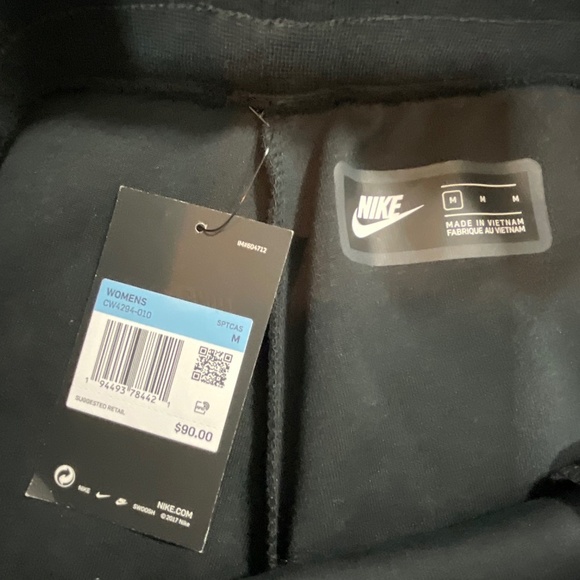 Nike Women’s Sportswear Tech Swoosh Pants Black CW4294-010 Size Medium NWT - Picture 8 of 11